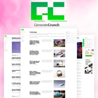 GenerateCrunch TechCrunch-Inspired WordPress Child Theme