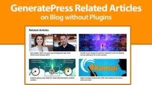 GeneratePress Show Related Articles without Plugins-min
